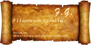 Filipovics Gizella névjegykártya